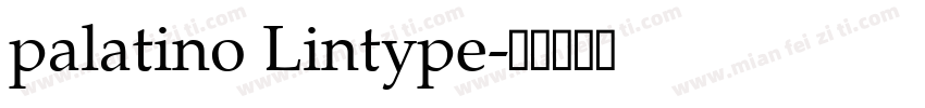 palatino Lintype字体转换